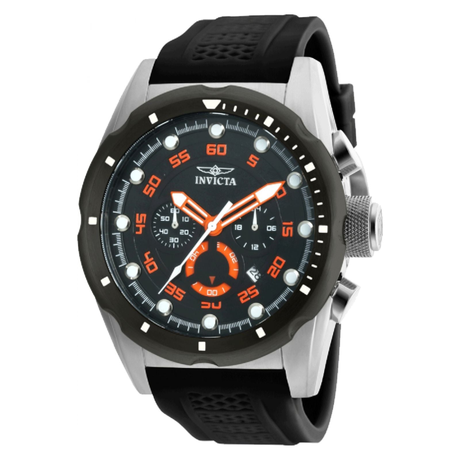 RELOJ INVICTA SPEEDWAY 69838 UNISEX DE SILICONA NEGRO - 1