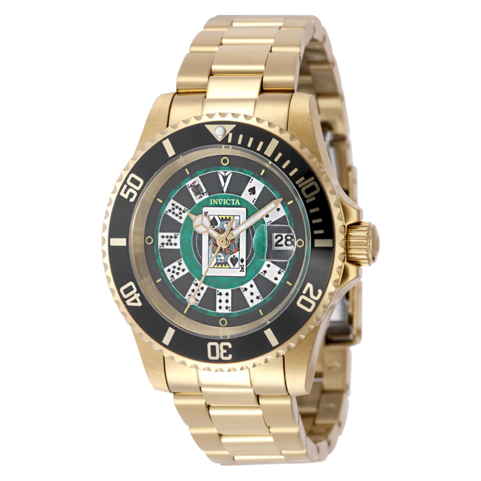 RELOJ INVICTA PRO DIVER 50525 HOMBRE DE ACERO INOXIDABLE DORADO - 1
