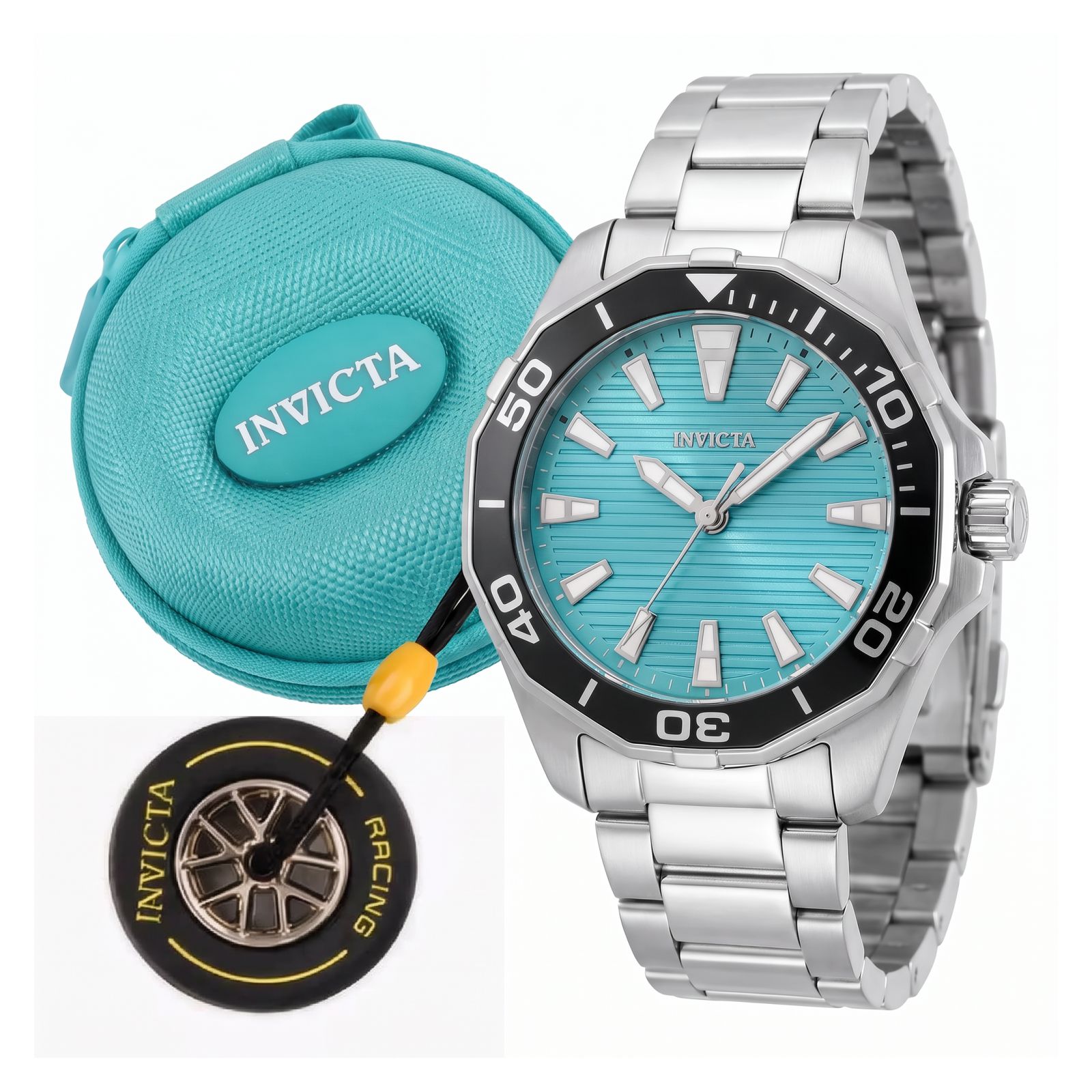 RELOJ INVICTA PRO DIVER 1-GA-M-100 HOMBRE DE ACERO INOXIDABLE PLATEADO - 1