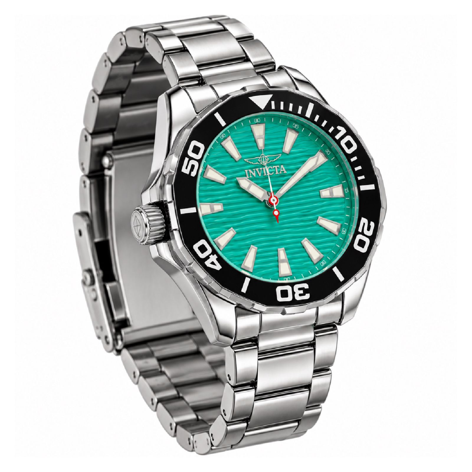 RELOJ INVICTA PRO DIVER 1-GA-M-100 HOMBRE DE ACERO INOXIDABLE PLATEADO - 4