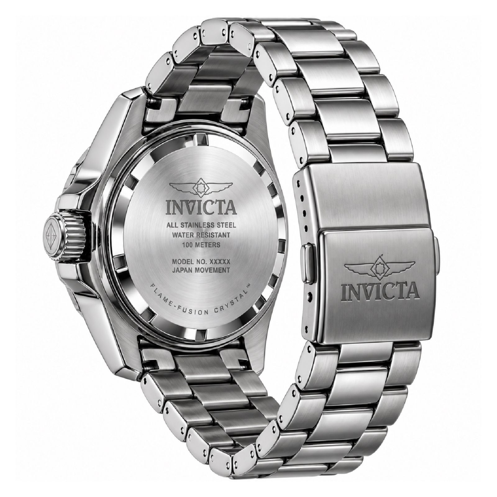 RELOJ INVICTA PRO DIVER 1-GA-M-100 HOMBRE DE ACERO INOXIDABLE PLATEADO - 5