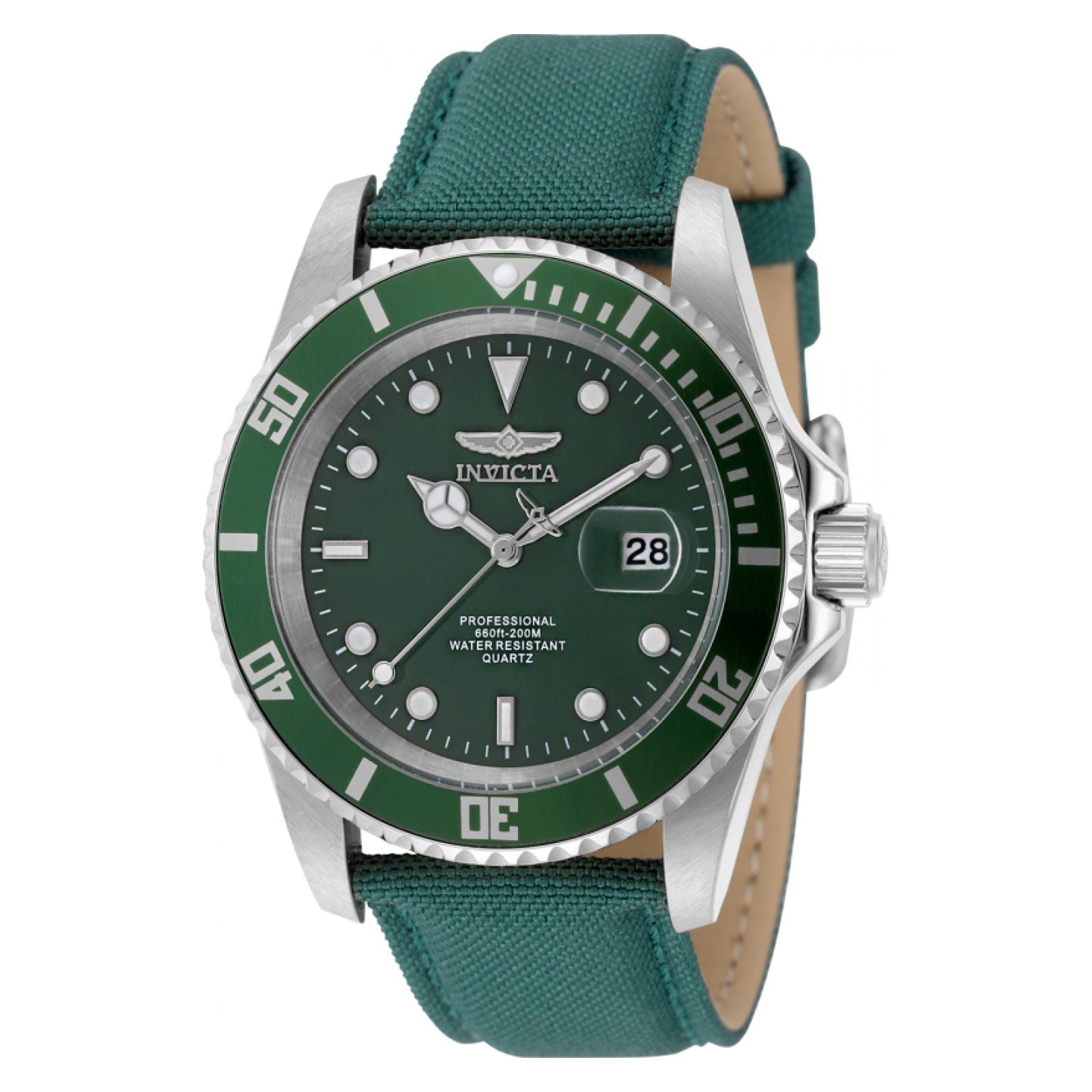 RELOJ INVICTA PRO DIVER 51145 UNISEX DE NYLON VERDE - 1