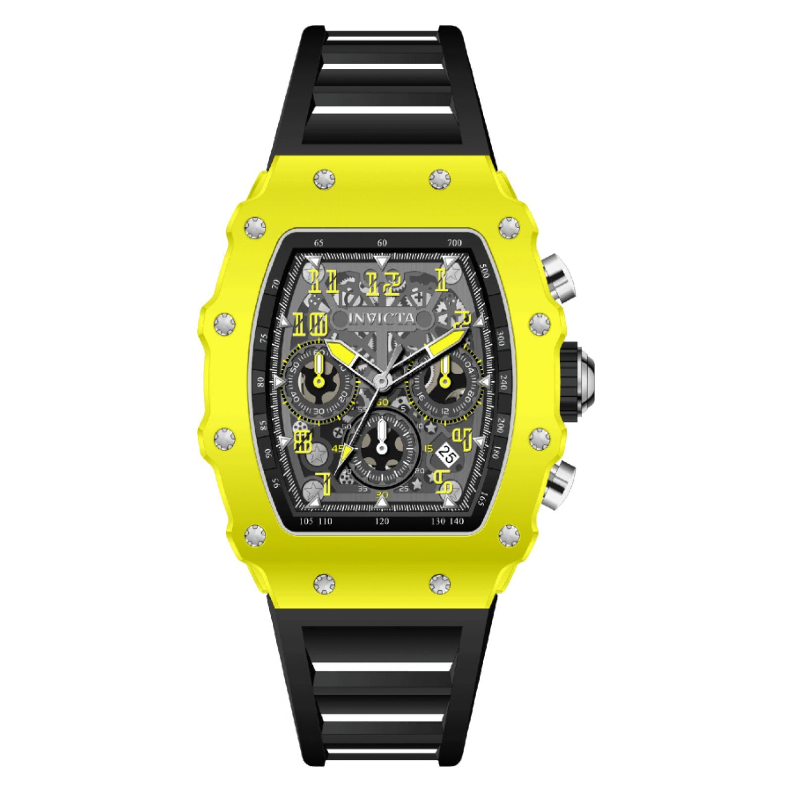 RELOJ INVICTA RACING 69733 UNISEX DE SILICONA NEGRO - 1