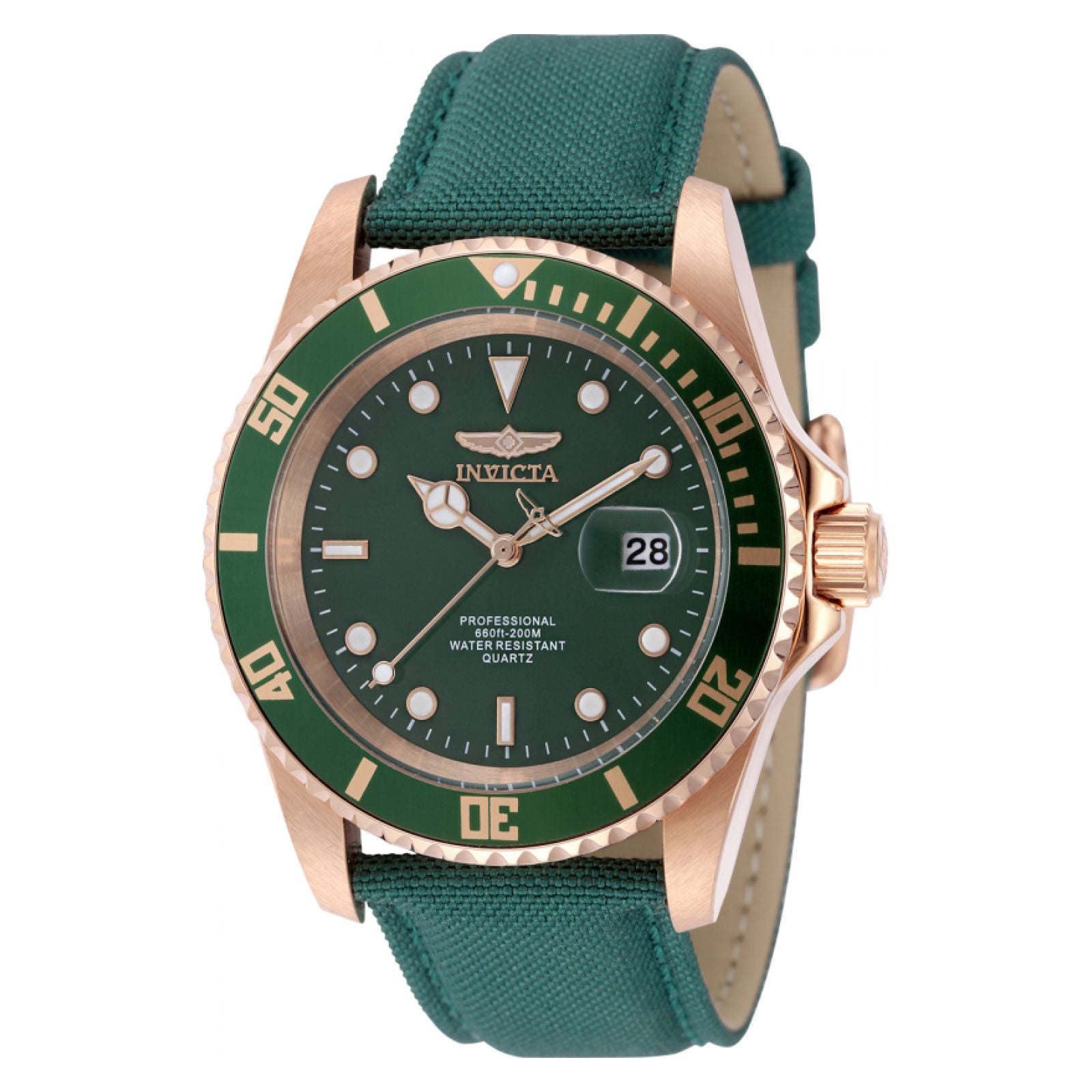 RELOJ INVICTA PRO DIVER 51148 UNISEX DE NYLON VERDE - 1