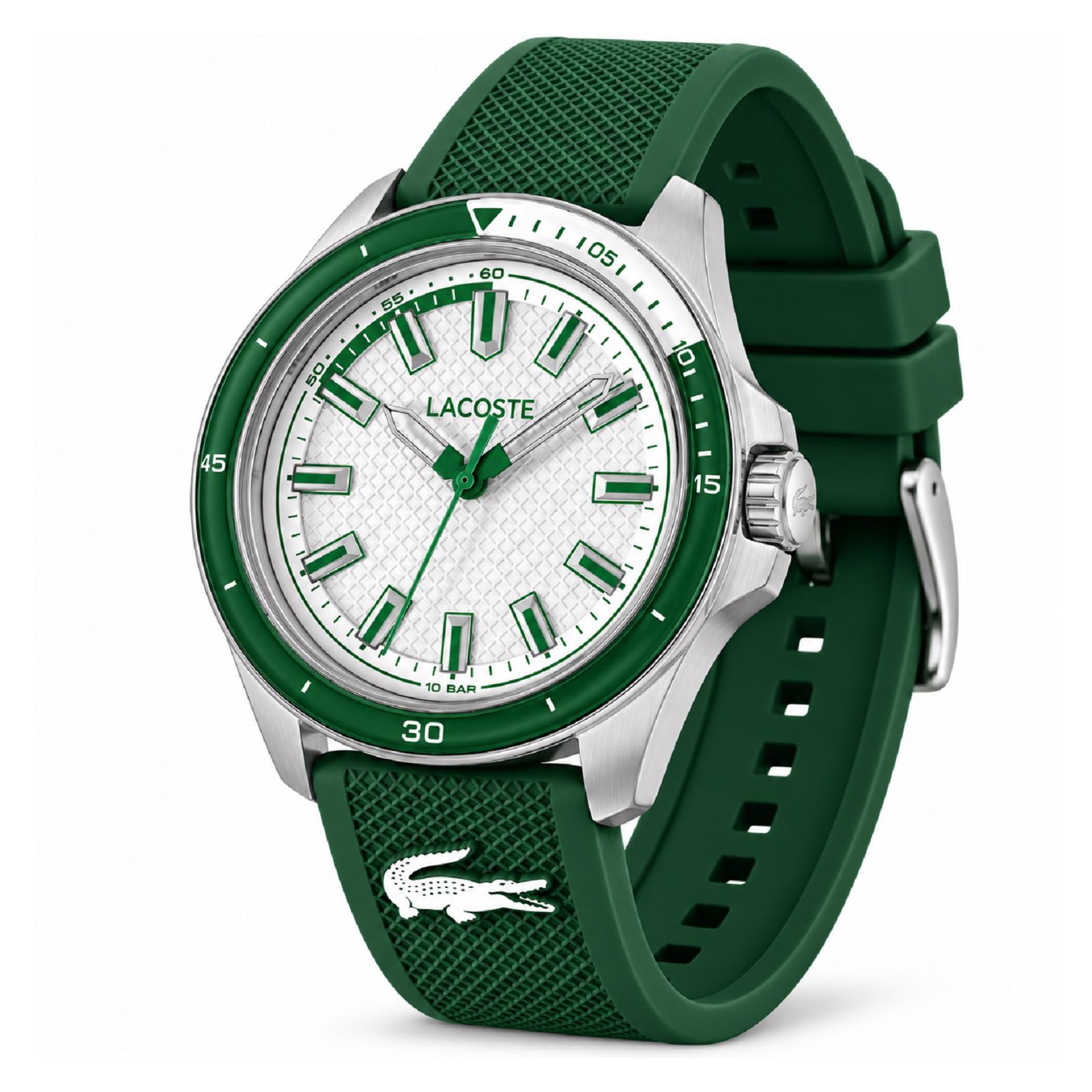 RELOJ LACOSTE SPORT 2011519 HOMBRE DE SILICONA VERDE - 2