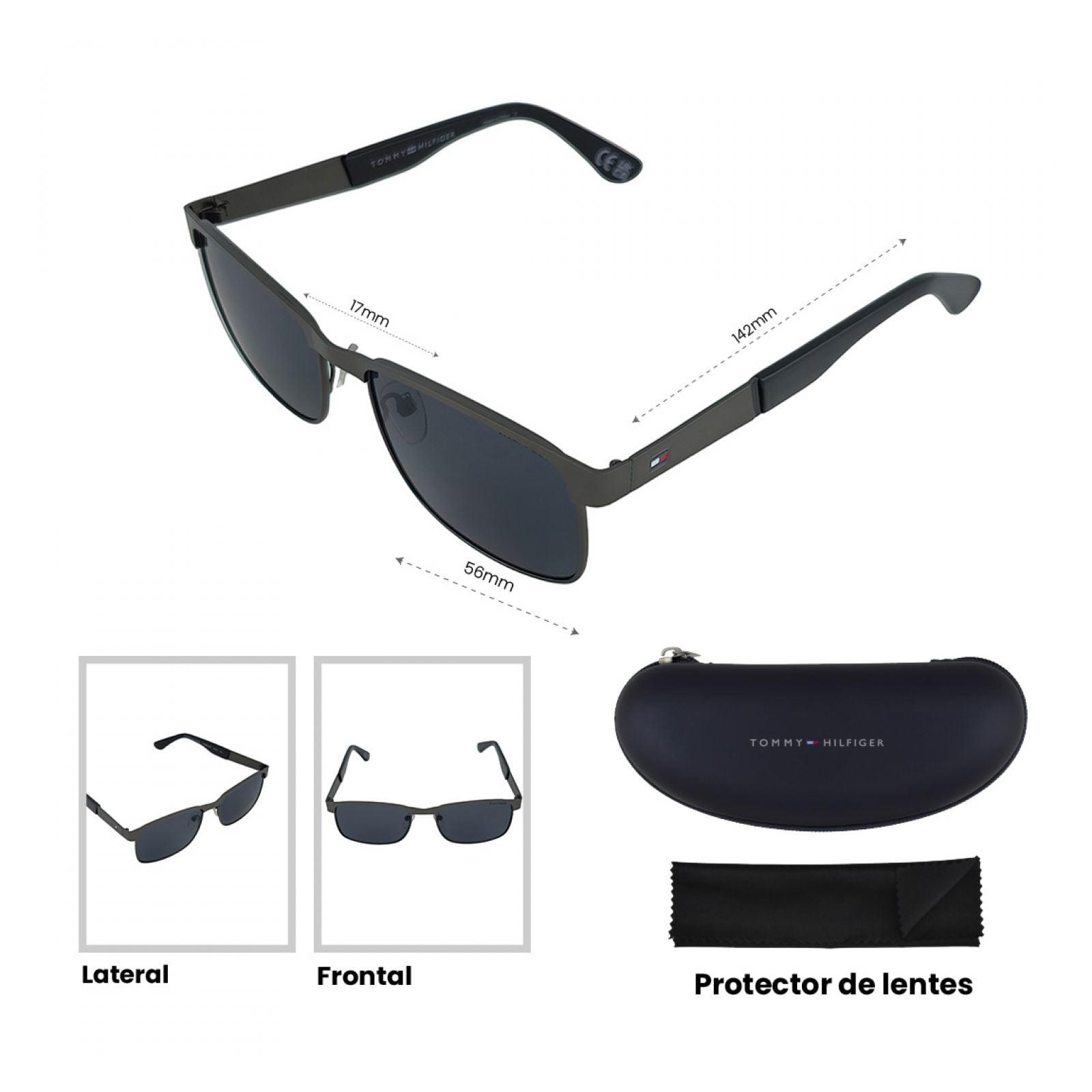 LENTES DE SOL TOMMY HILFIGER X67115 HOMBRE CON PROTECCIÓN UV - 5