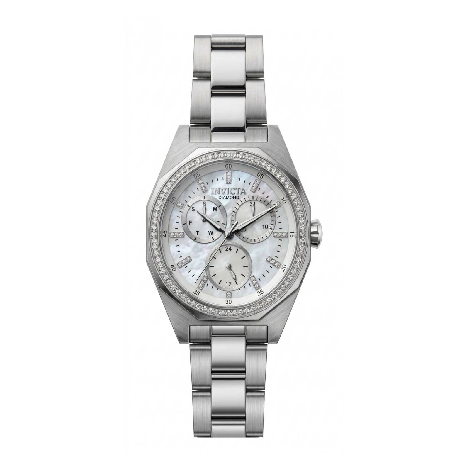 RELOJ INVICTA ELITE DIAMOND 51358 UNISEX DE ACERO INOXIDABLE PLATEADO - 1