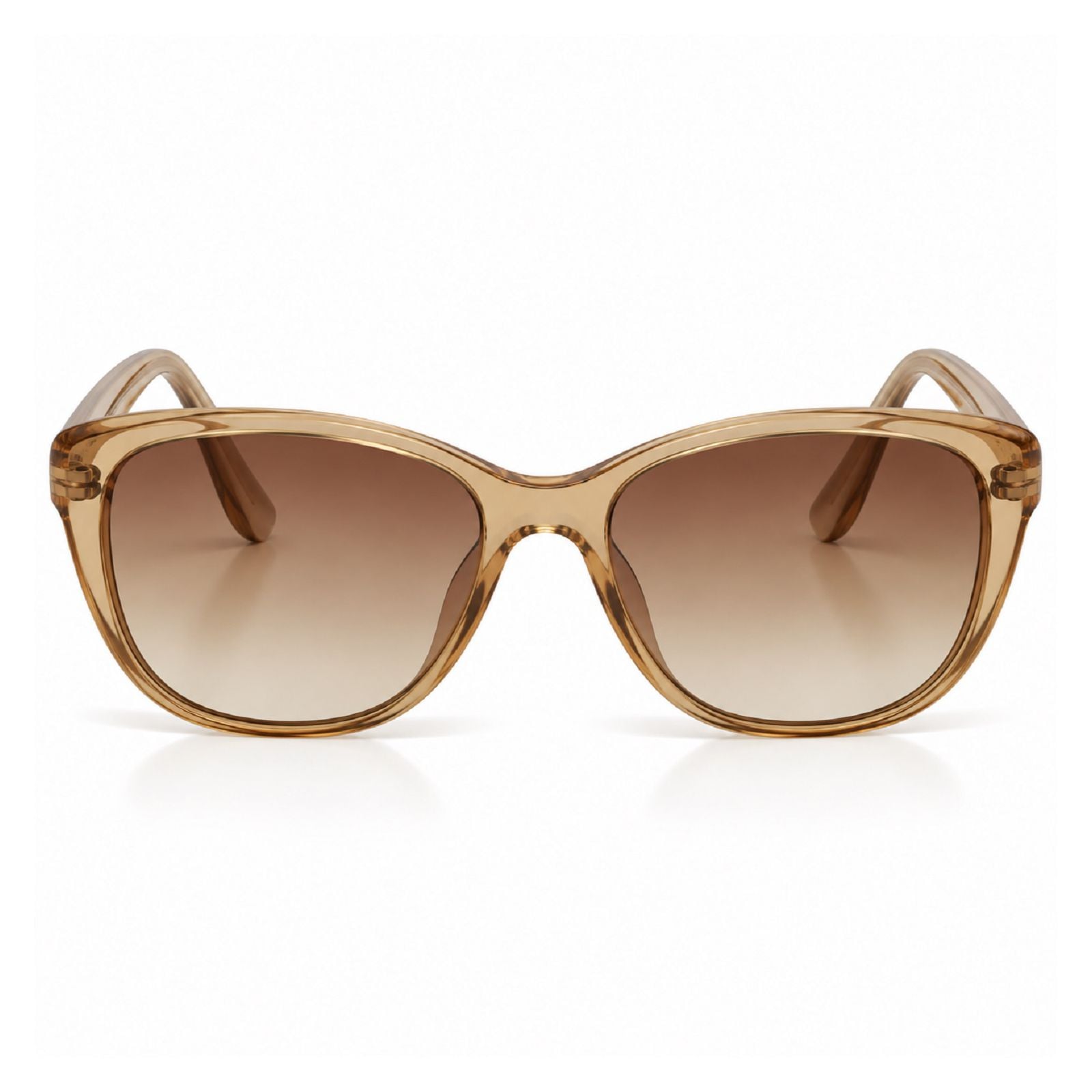 LENTES DE SOL CALVIN KLEIN CK19560SN-270 MUJER CON PROTECCIÓN UV COLOR CAFÉ CLARO - 1