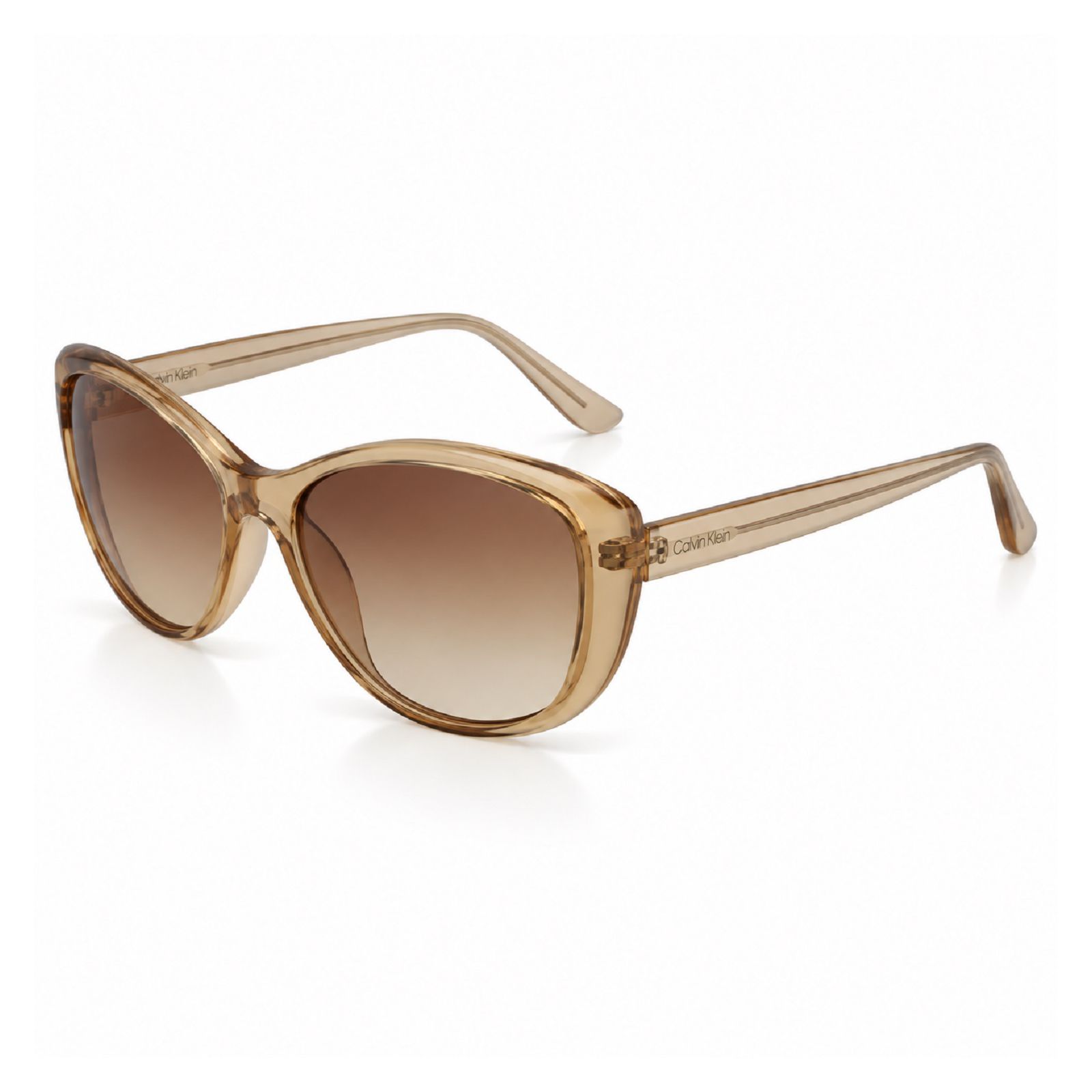 LENTES DE SOL CALVIN KLEIN CK19560SN-270 MUJER CON PROTECCIÓN UV COLOR CAFÉ CLARO - 2