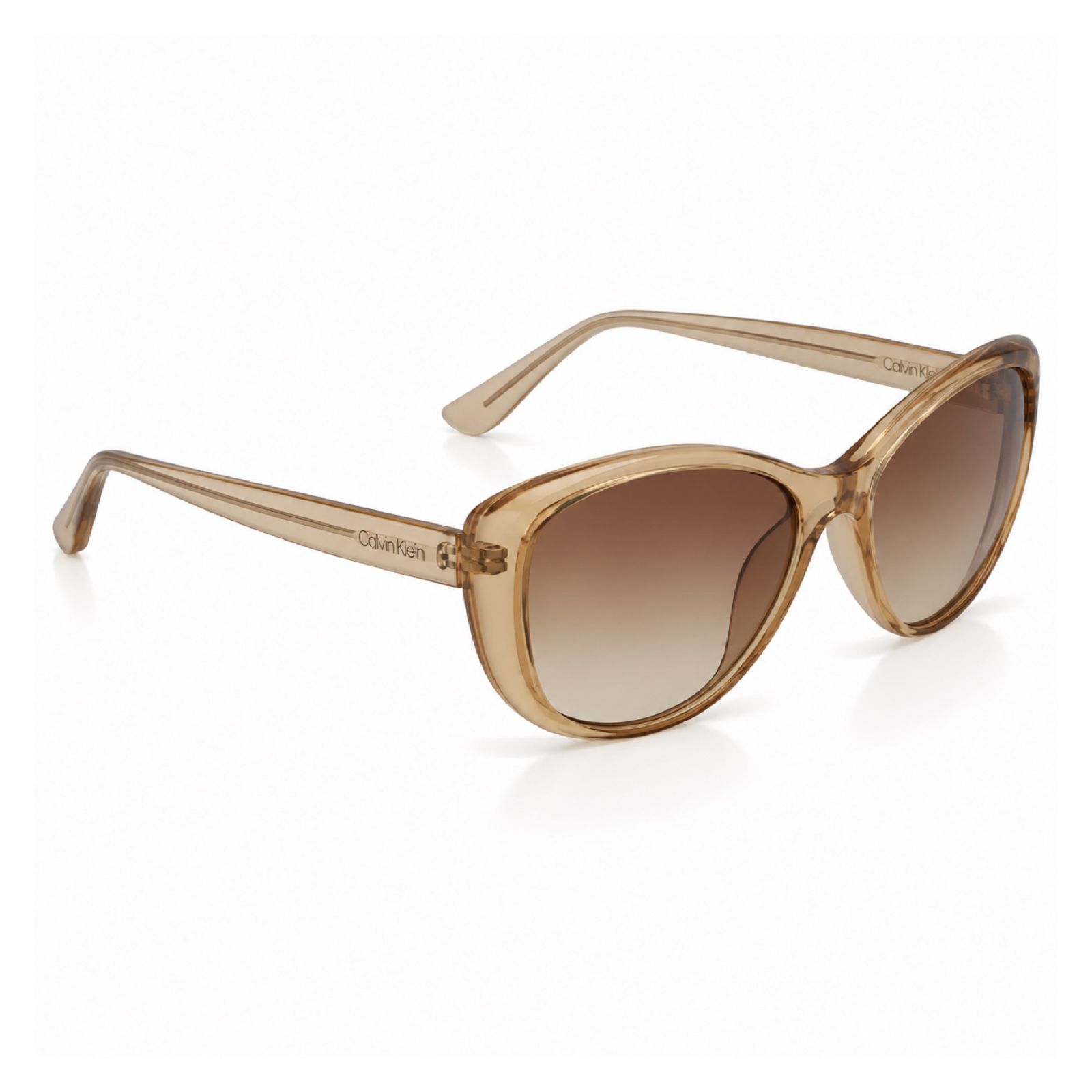 LENTES DE SOL CALVIN KLEIN CK19560SN-270 MUJER CON PROTECCIÓN UV COLOR CAFÉ CLARO - 3