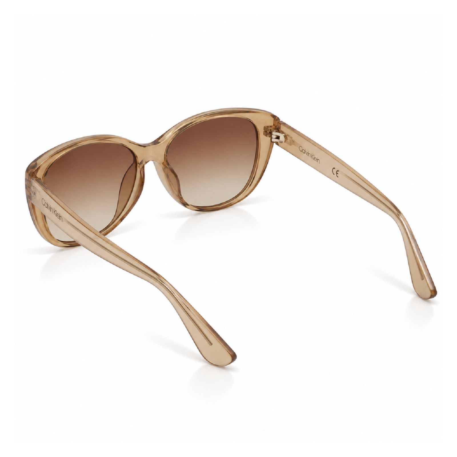 LENTES DE SOL CALVIN KLEIN CK19560SN-270 MUJER CON PROTECCIÓN UV COLOR CAFÉ CLARO - 4