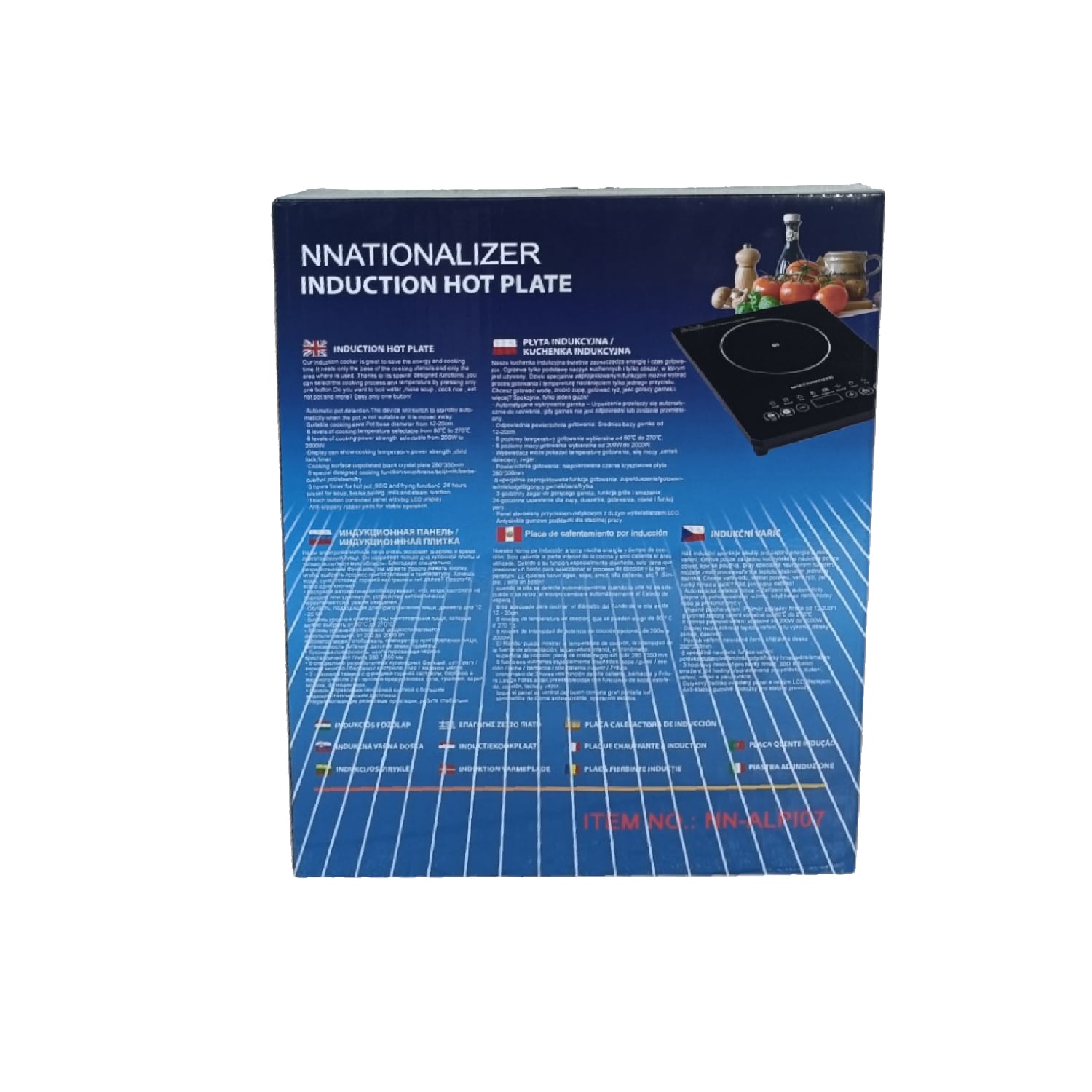 COCINA INDUCCIÓN UNA HORNILLA NATIONALIZER 2000 WATTS NN-ALPI07 - 5