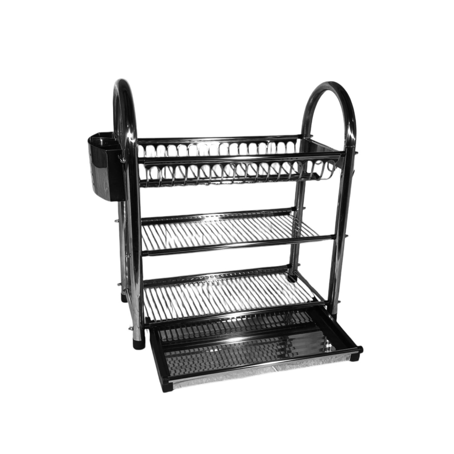 ESCURRIDOR DE PLATOS PARA COCINA 3 NIVELES EN ACERO INOXIDABLE - 4