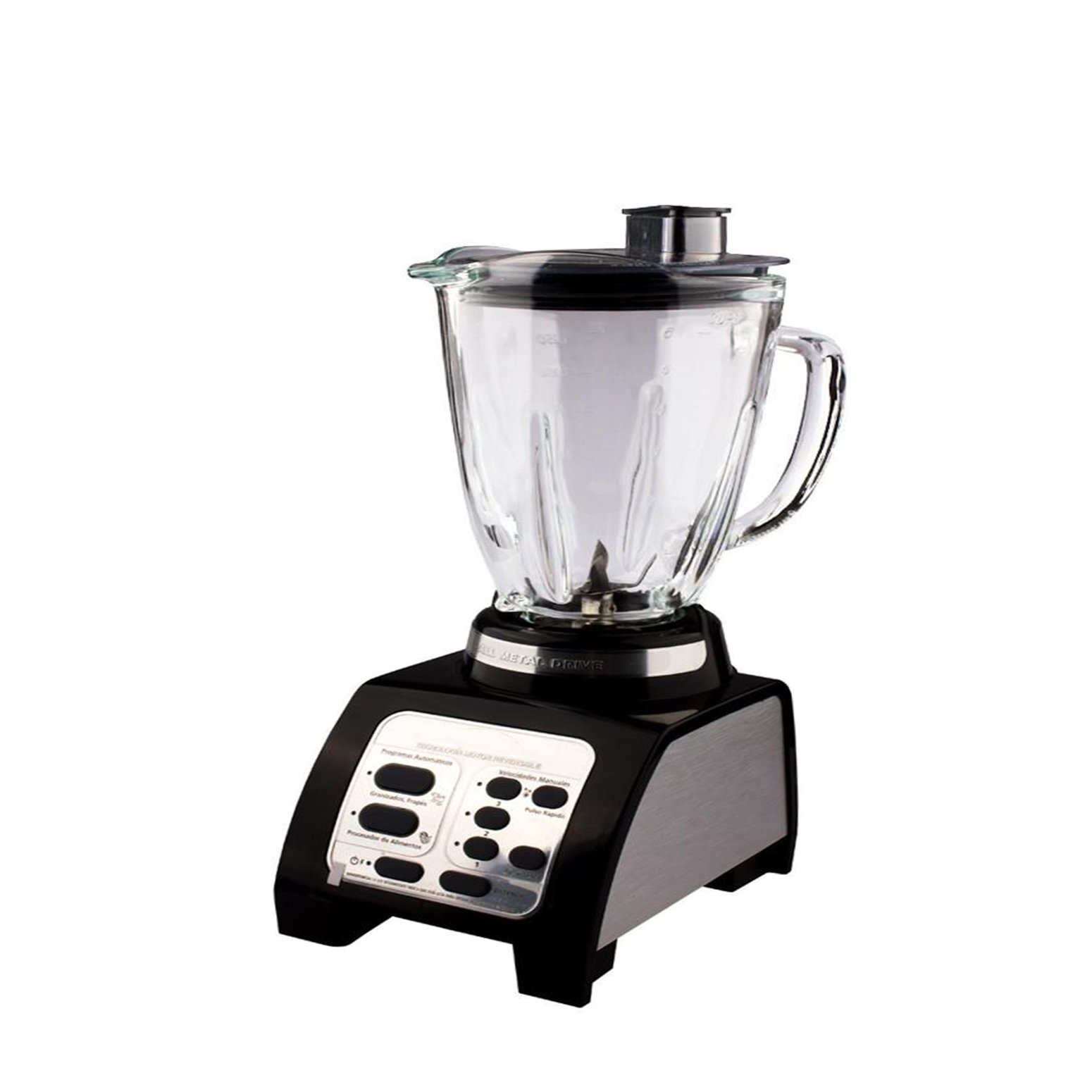 LICUADORA FOSTERIER CON MOTOR REVERSIBLE VASO DE VIDRIO TEMPLADO NEGRO - 2