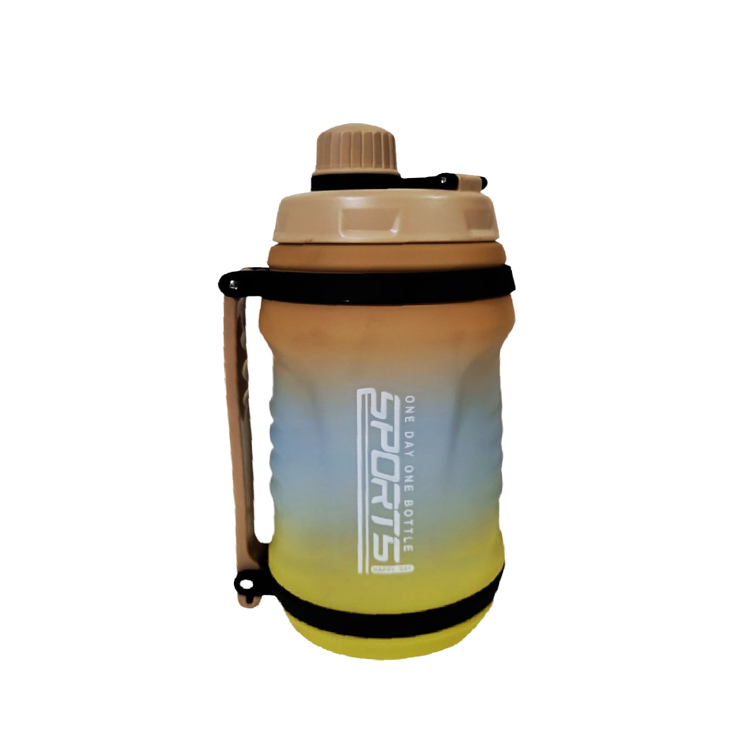 TOMATODO DEPORTIVO DE 2.5 LITROS POLICARBONATO FITNES SPORTS BEIGE - 3