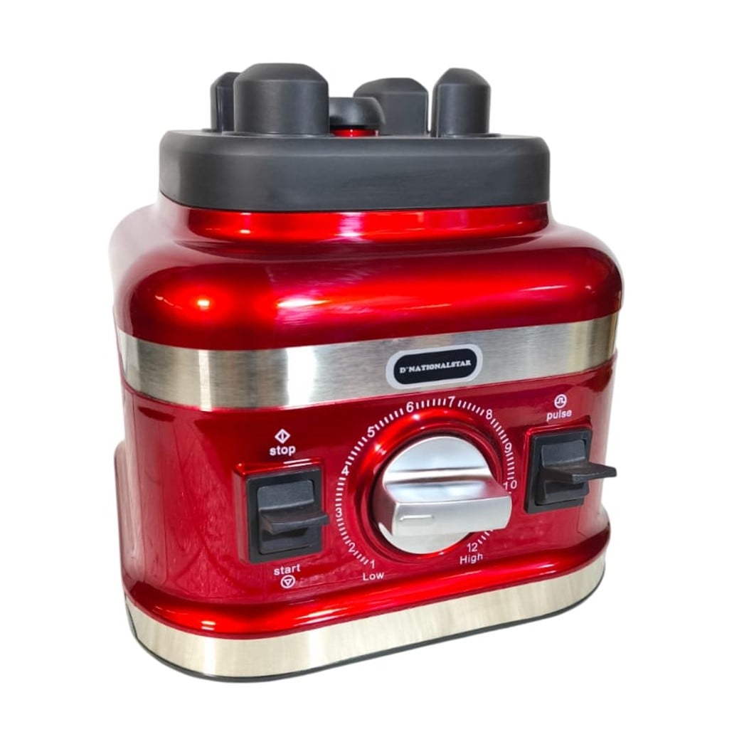 LICUADORA INDUSTRIAL DNATIONALSTAR 2 LITROS 2500 WATTS - ROJO - 4