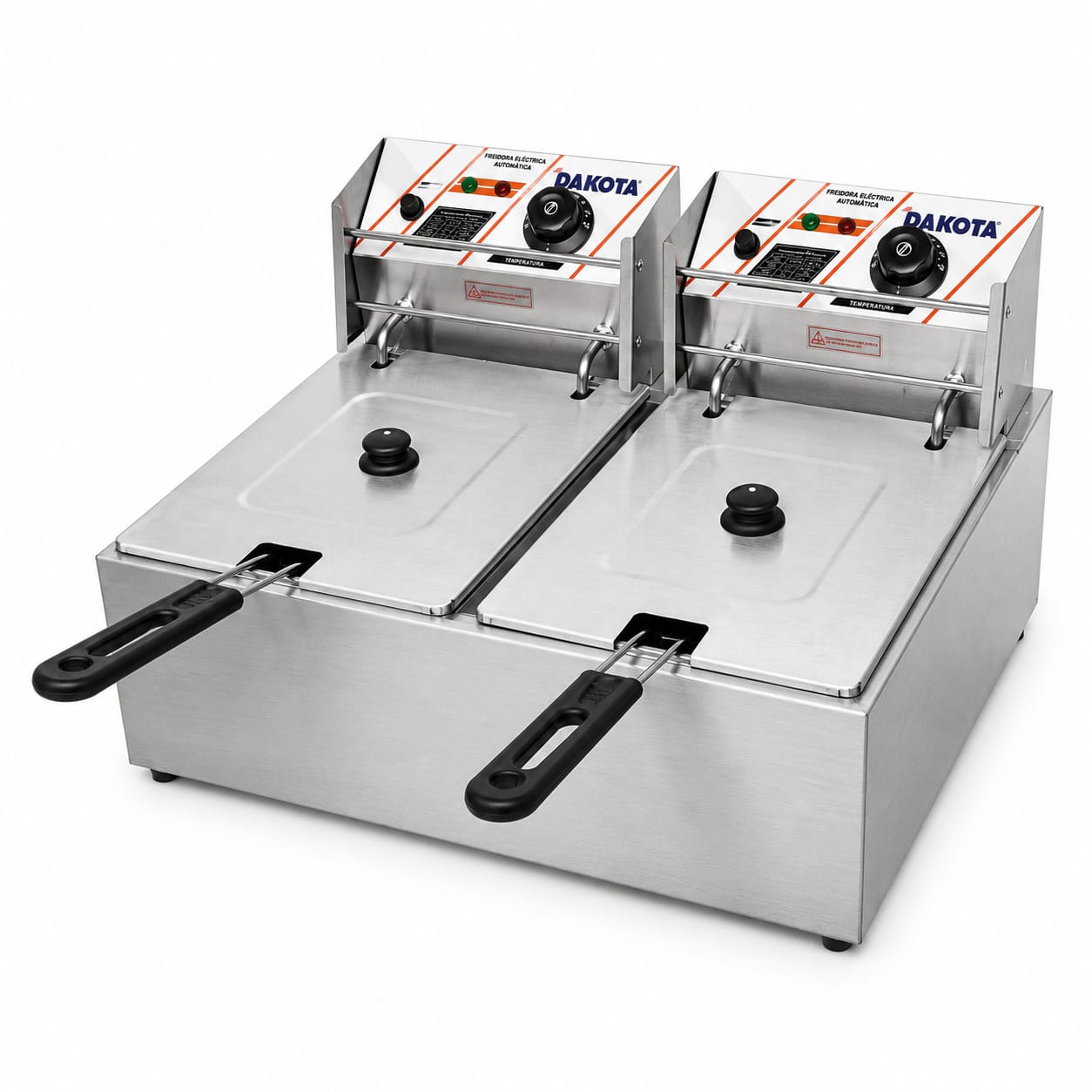 FREIDORA ELÉCTRICA AUTOMÁTICA DOBLE POZA CON ACEITE 11 LITROS DAKOTA EF-552 - 1