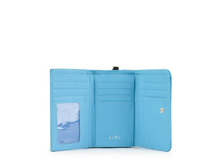 BILLETERA MEDIANA ZIOL HEIDI TURQUESA - 3