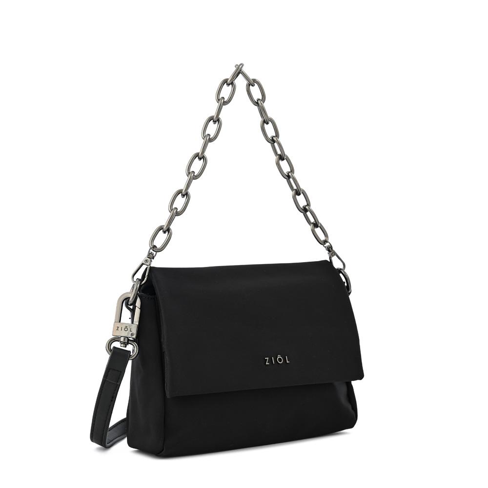 CROSSBODY NYDIA MUJER ZIOL NEGRO Y TEXTURA - 2