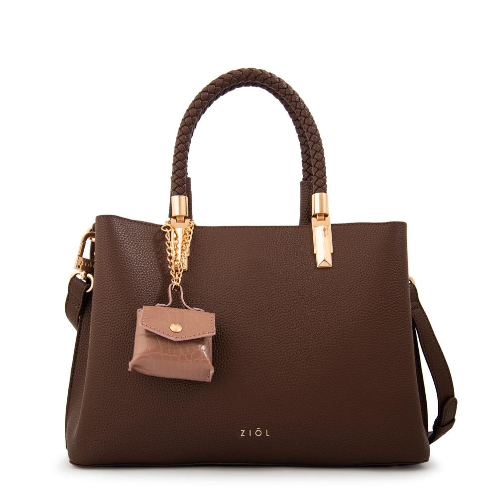CARTERA DOS ASAS ZIOL BAMBINA CAFÉ - 1