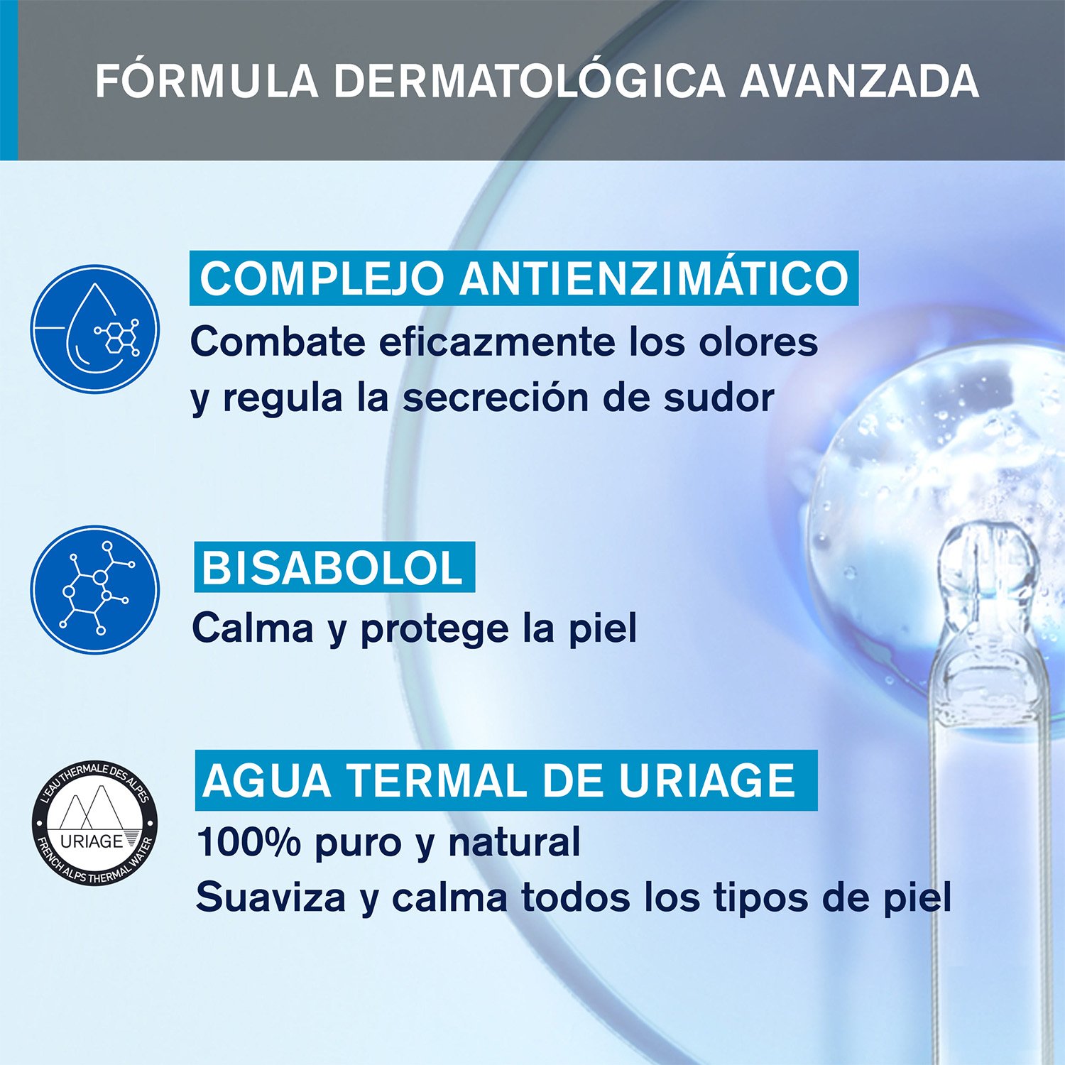 URIAGE DESODORANTE POWER 3 50ML - DESODORANTE ANTI-TRANSPIRANTE - 5