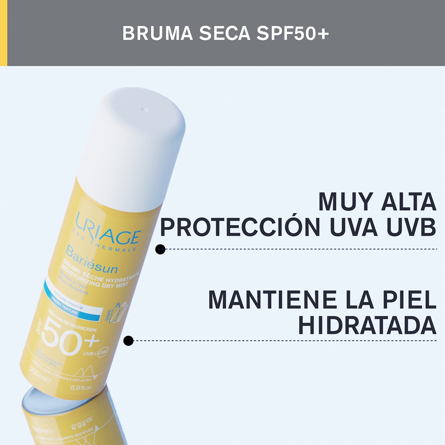 BLOQUEADOR SOLAR CORPORAL URIAGE BARIESUN BRUMA SECA SPF 50+ 200 ML - 3
