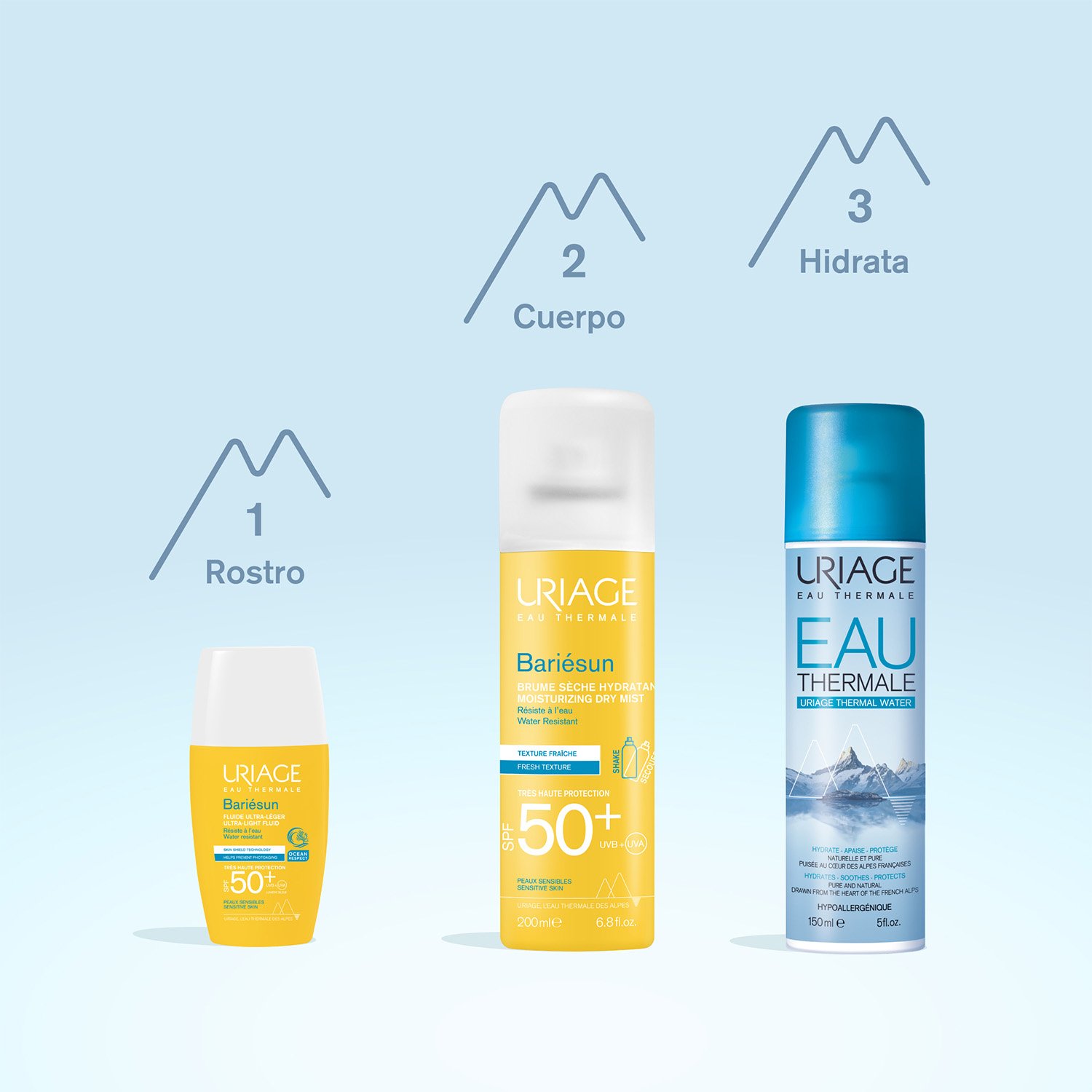 BLOQUEADOR SOLAR CORPORAL URIAGE BARIESUN BRUMA SECA SPF 50+ 200 ML - 5