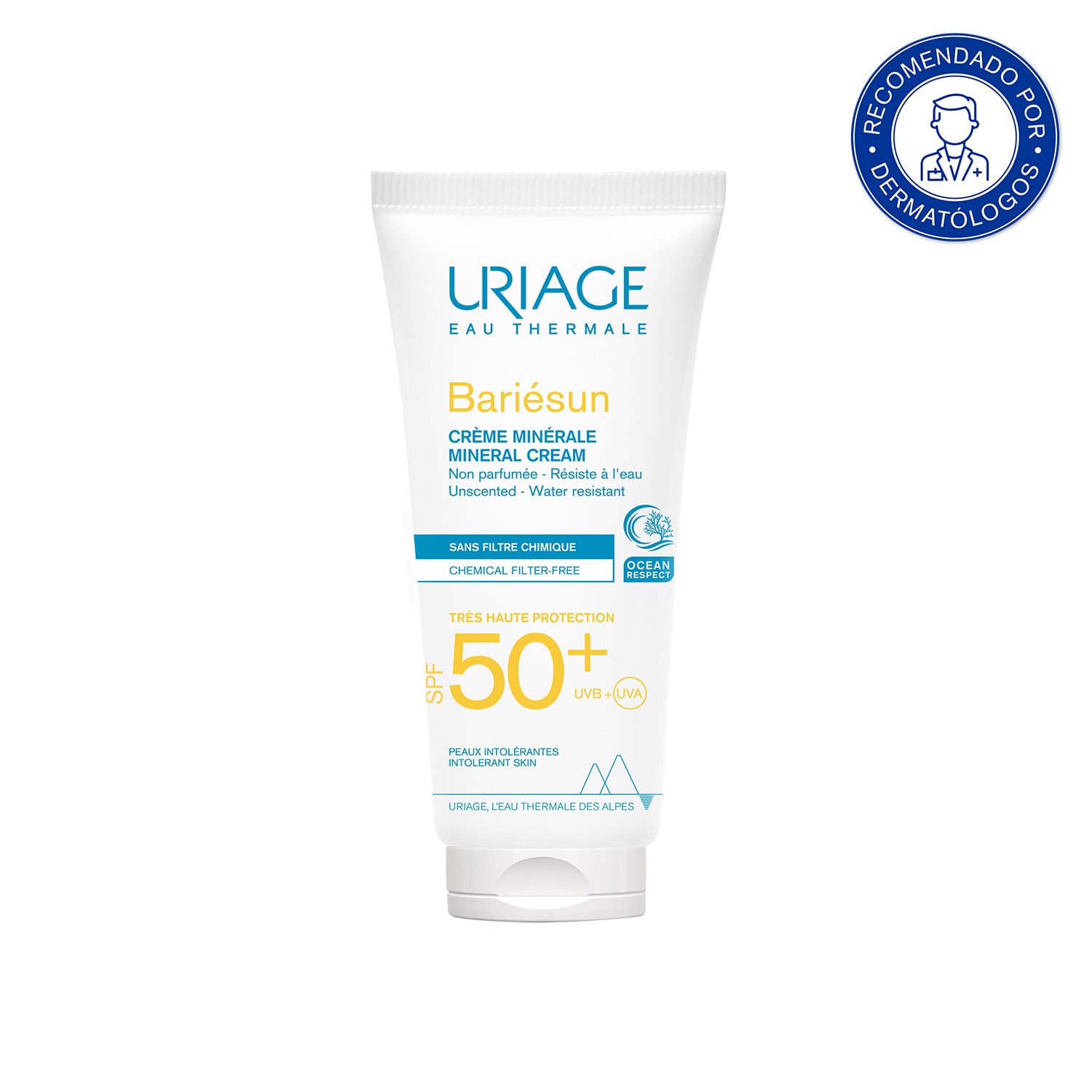 URIAGE BARIÉSUN CREMA MINERAL SPF50+ 100ML - PROTECCIÓN MUY ALTA PARA PIELES INTOLERANTES A FILTROS QUÍMICOS - 1