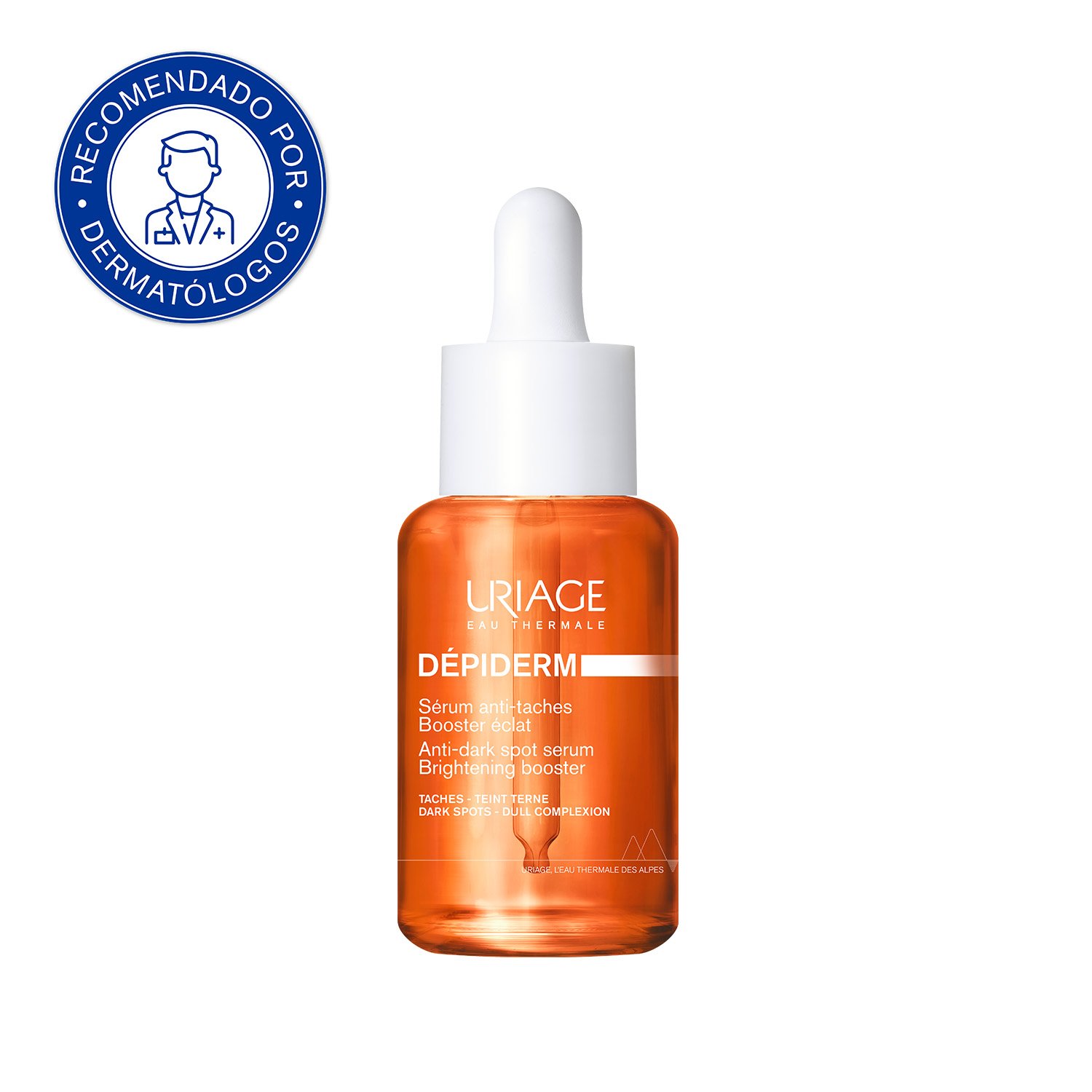 ILUMINADOR FACIAL URIAGE DEPIDERM SERUM ANTIMANCHAS BOOSTER LUMINOSIDAD REDUCE MANCHAS UNIFICA E ILUMINA LA PIEL 30 ML - 1