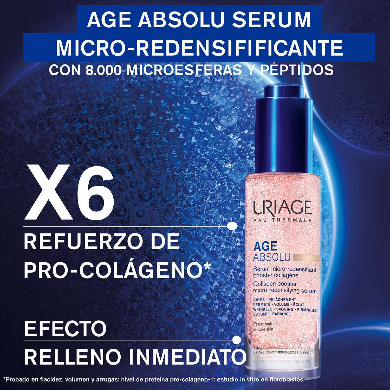 URIAGE AGE ABSOLU SERUM BOOSTER MICRO-REDENSIFICANTE BOOSTER DE COLÁGENO 30ML - CUIDADO ANTIEDAD - 3