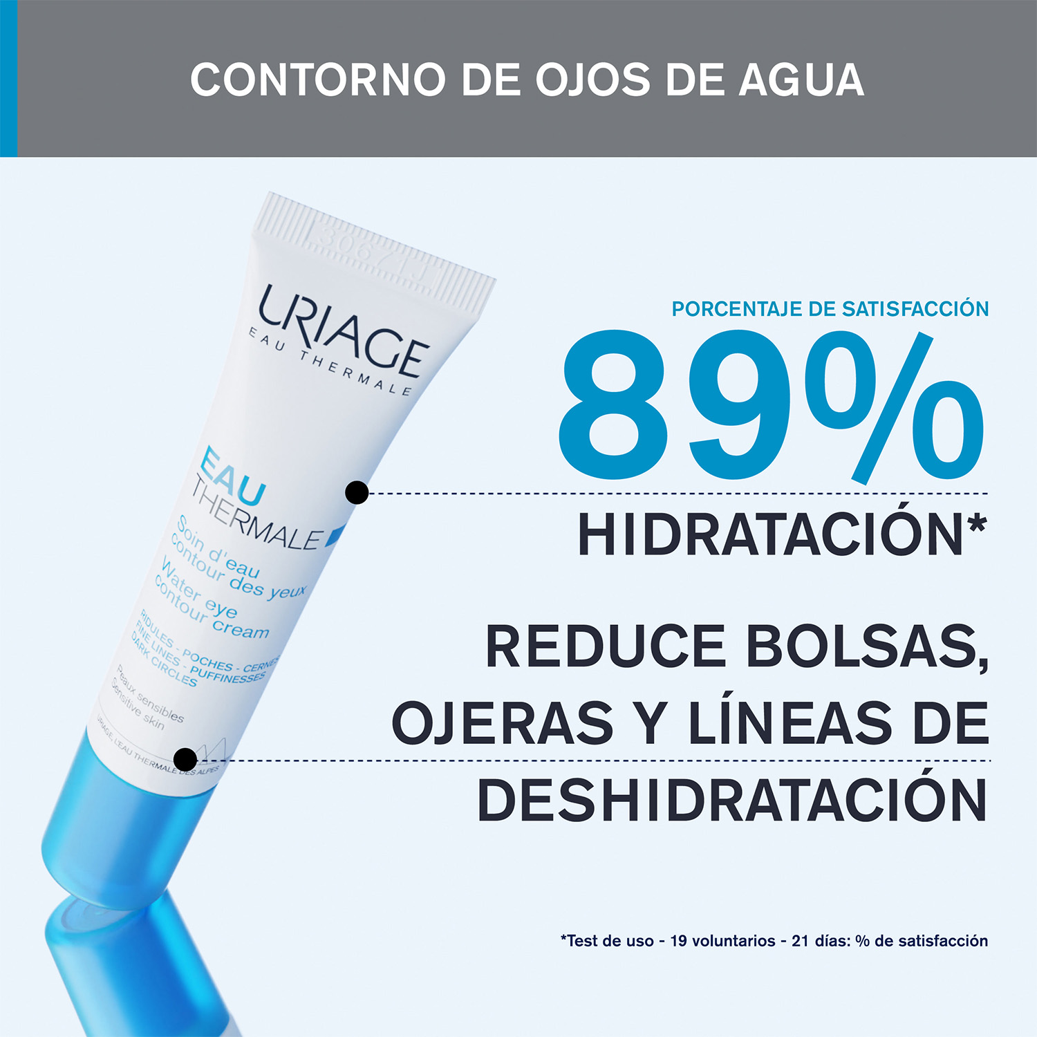 TRATAMIENTO CONTORNO DE OJOS URIAGE THERMALE EAU FINAS LINEAS BOLSAS OJERAS 15 ML - 3