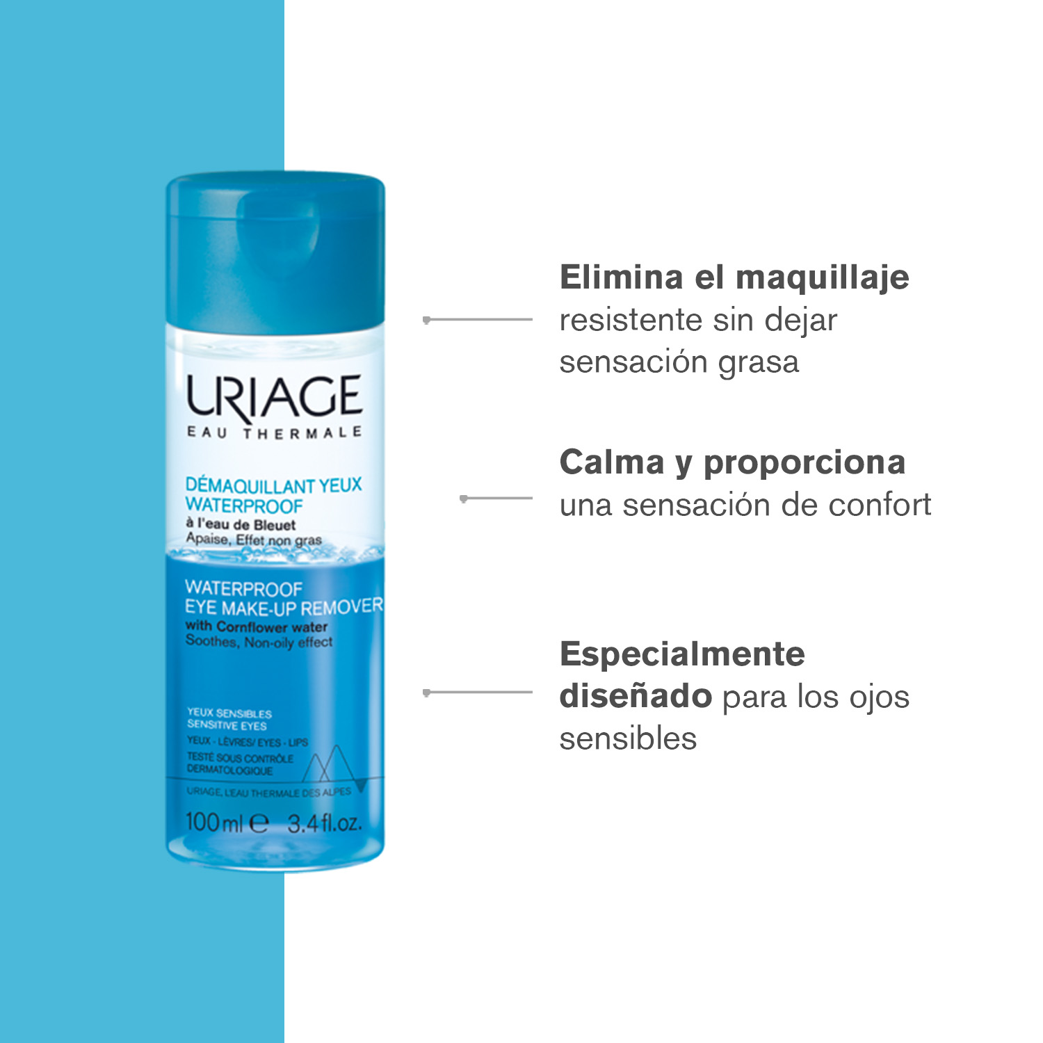 URIAGE DESMAQUILLANTE DE OJOS BIFÁSICO 100ML - 2