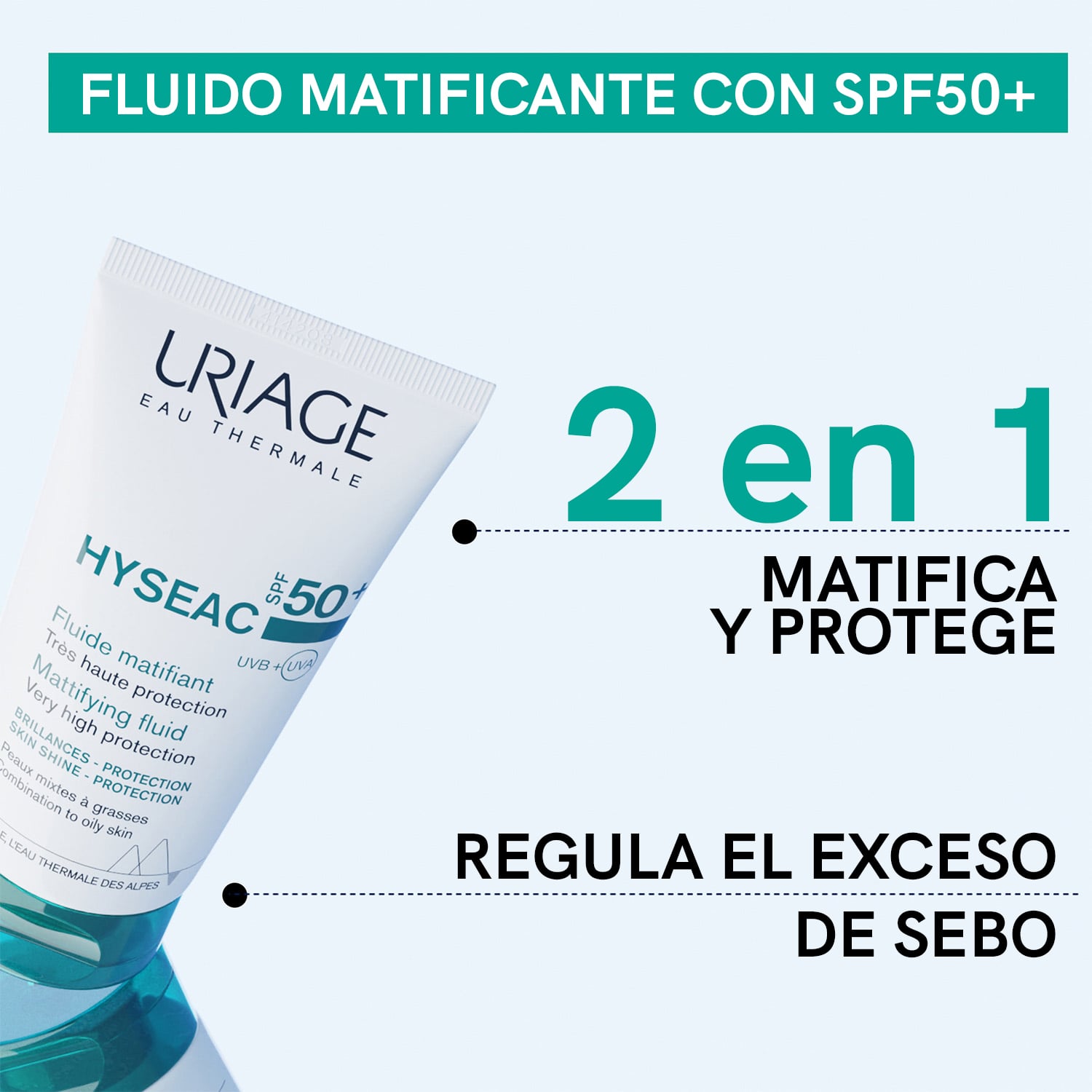 HYSEAC FLUIDO MATIFICANTE SPF50+ - 3