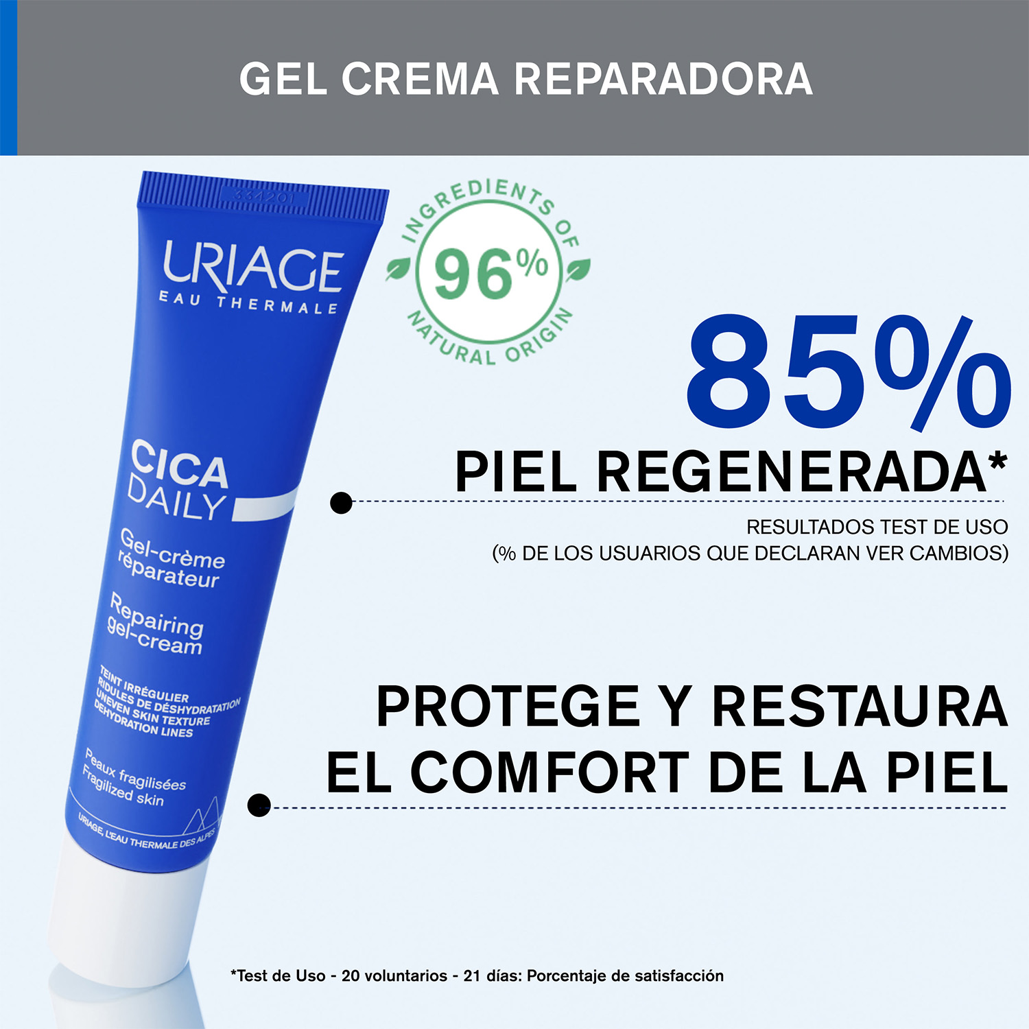 CICA DAILY GEL-CREMA 40ML - CREMA REPARADORA PARA LA PIEL FRAGILIZADA - 3