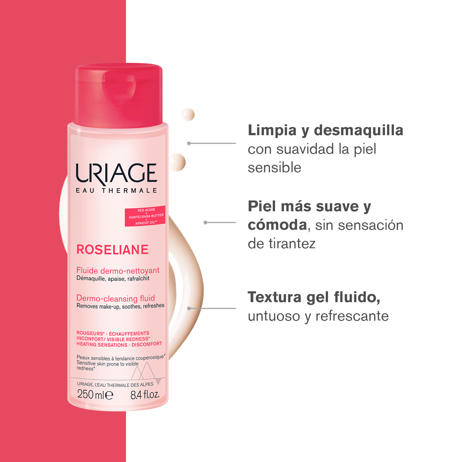 ROSELIANE FLUIDO DERMO-LIMPIADOR 250ML - 2