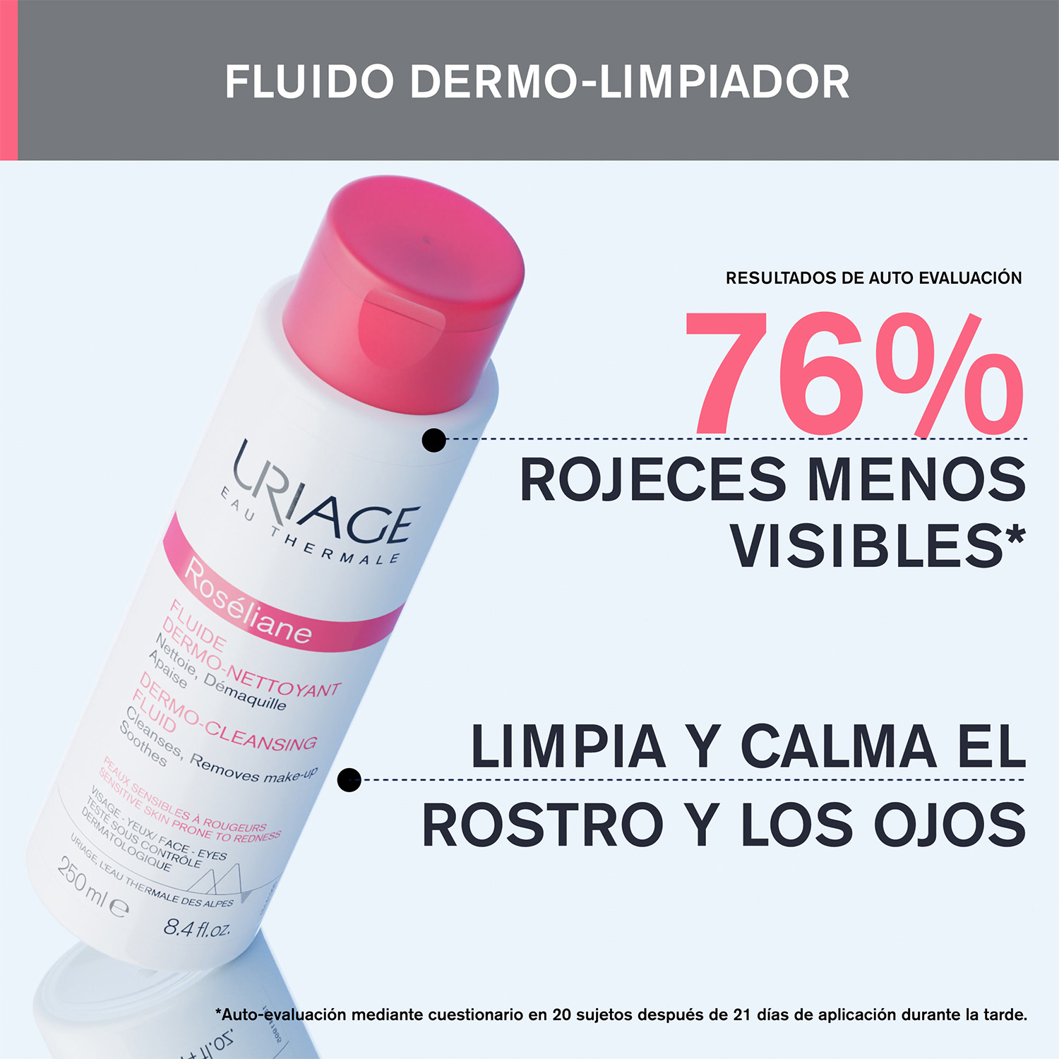 ROSELIANE FLUIDO DERMO-LIMPIADOR 250ML - 3
