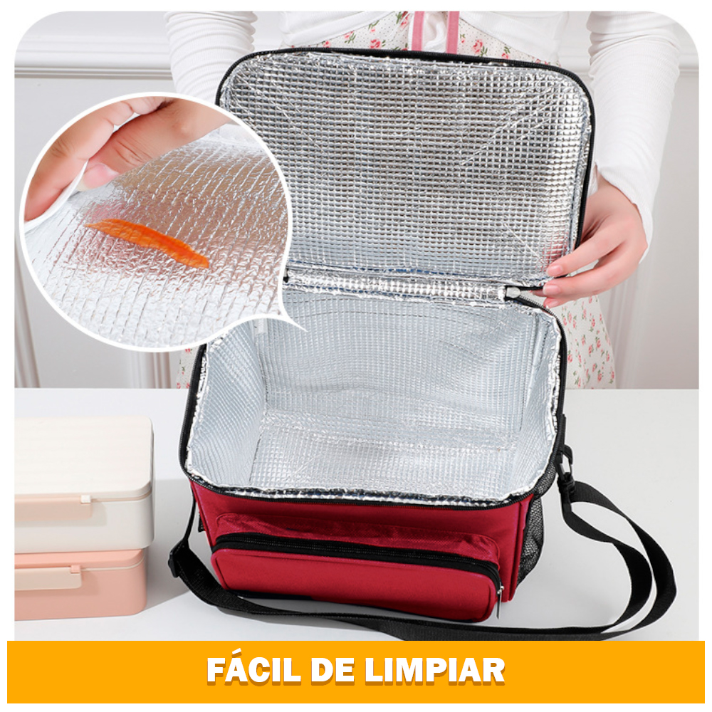 LONCHERA TÉRMICA COMIDA ALIMENTOS IMPERMEABLE 02X ALEATORIO - 4
