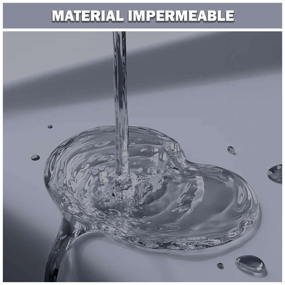 CORTINA DE BAÑO MODERNA IMPERMEABLE ACCESORIO PARA DUCHA U11 PLOMO - 5
