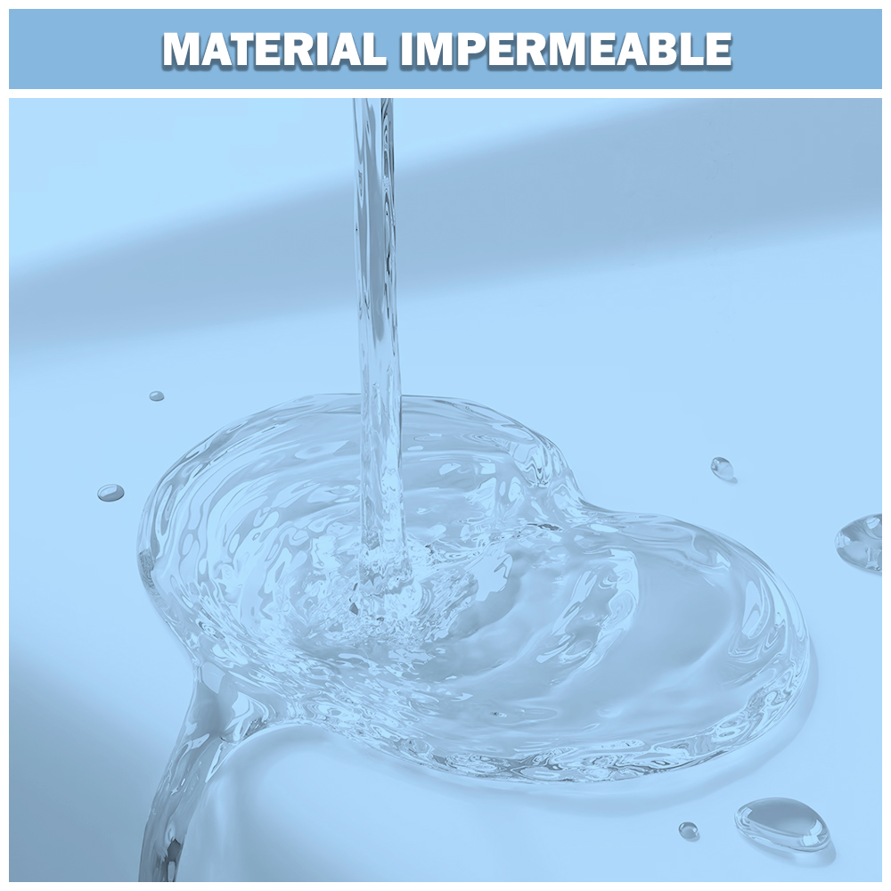 CORTINA DE BAÑO MODERNA IMPERMEABLE ACCESORIO PARA DUCHA U11 CELESTE - 5