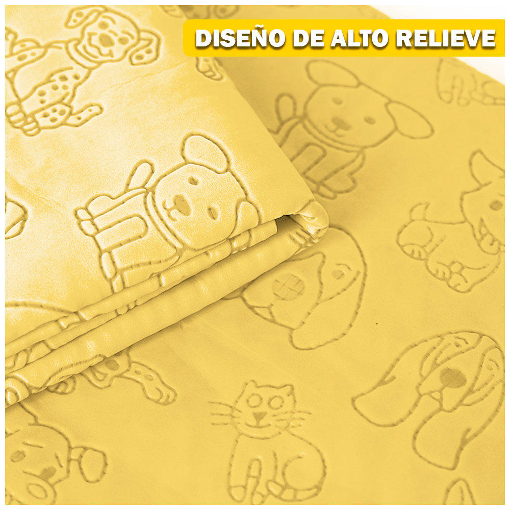 TOALLA ABSORBENTE MANTA PARA PERROS M42 AMARILLO - 4
