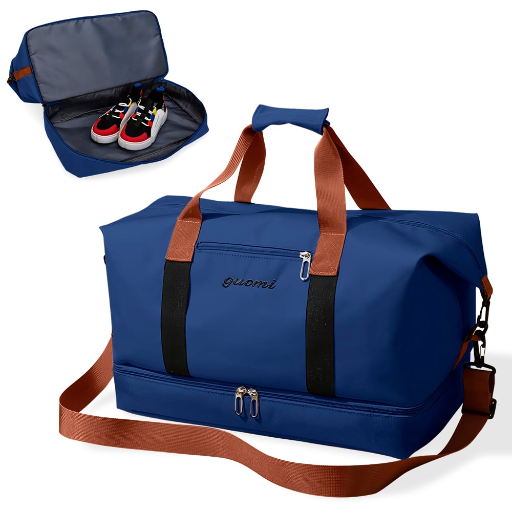 BOLSO DE VIAJE MALETÍN DEPORTIVO GIMNASIO AZUL CG0 - 1
