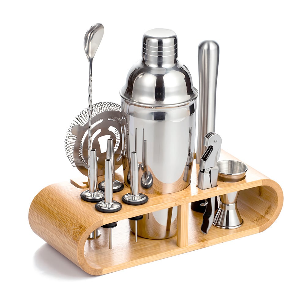 SET DE BAR PROFESIONAL 12 PIEZAS JUEGO DE COCTELERA PARA BARMAN SL6 - 1