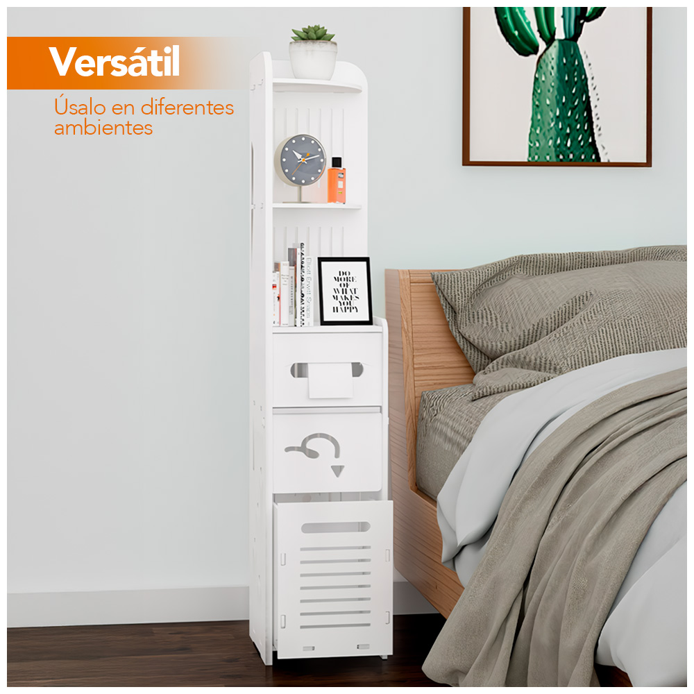 ORGANIZADOR ESTANTE CON DISPENSADOR DE PAPEL PARA COCINA S85-A - 3