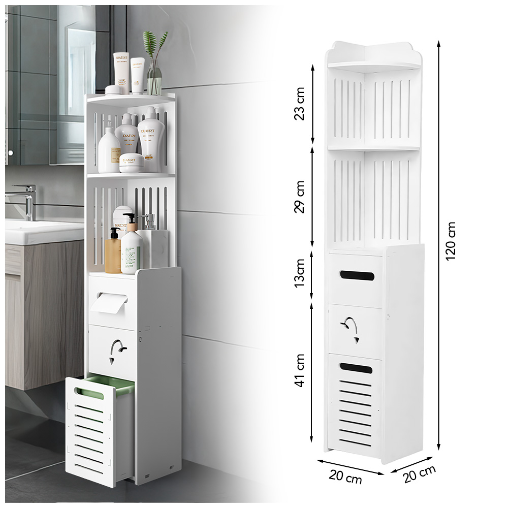 ORGANIZADOR ESTANTE CON DISPENSADOR DE PAPEL PARA COCINA S85-A - 6