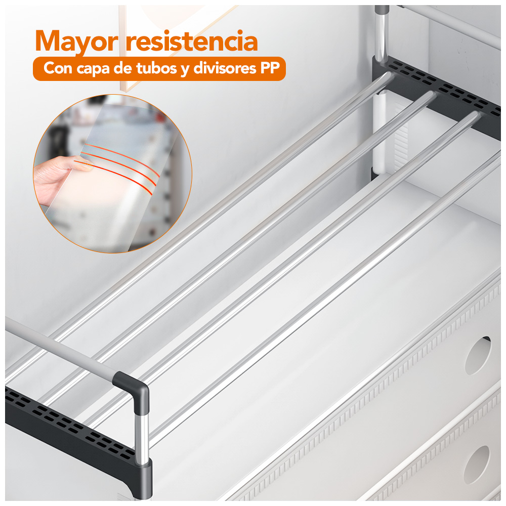 ZAPATERO DE 6 NIVELES ELEGANTE DESMONTABLE BLANCO Z18 - 3