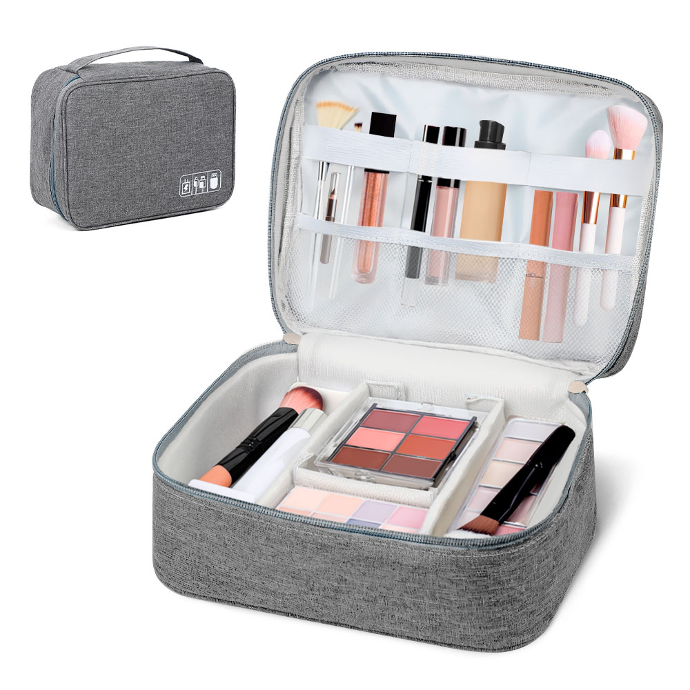 NECESER DE MAQUILLAJE COSMÉTICOS PORTÁTIL PLOMO BW1 - 1