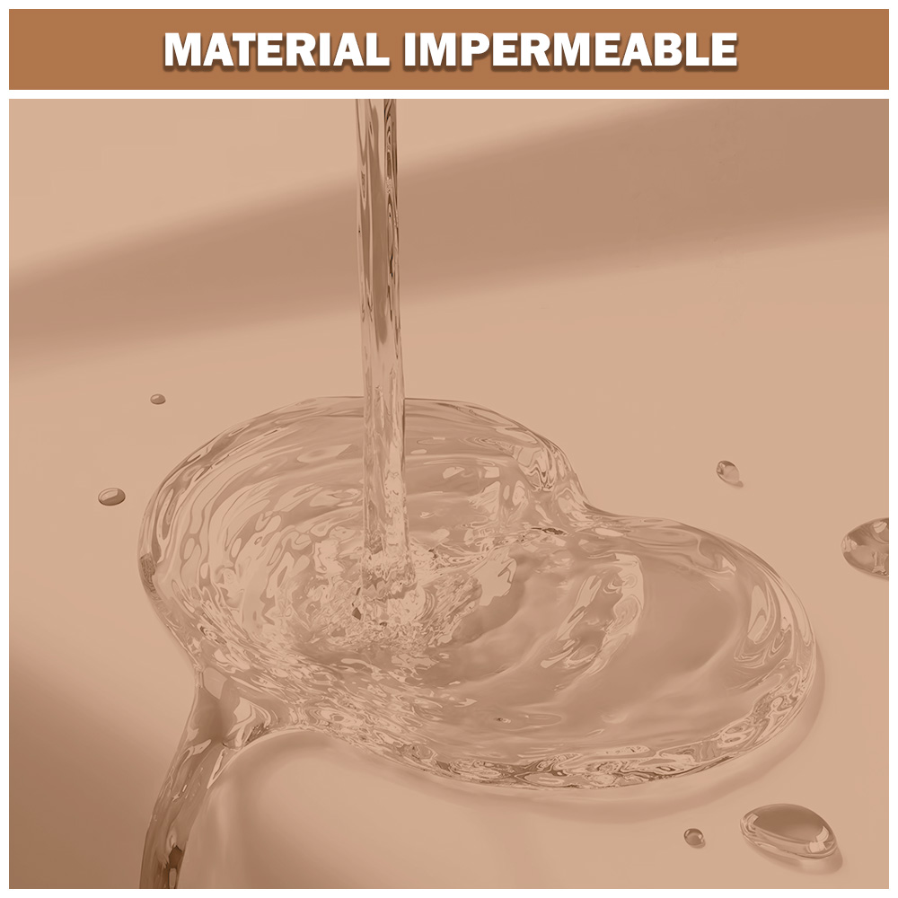 CORTINA DE BAÑO MODERNA IMPERMEABLE ACCESORIO PARA DUCHA U11 CANELA - 3