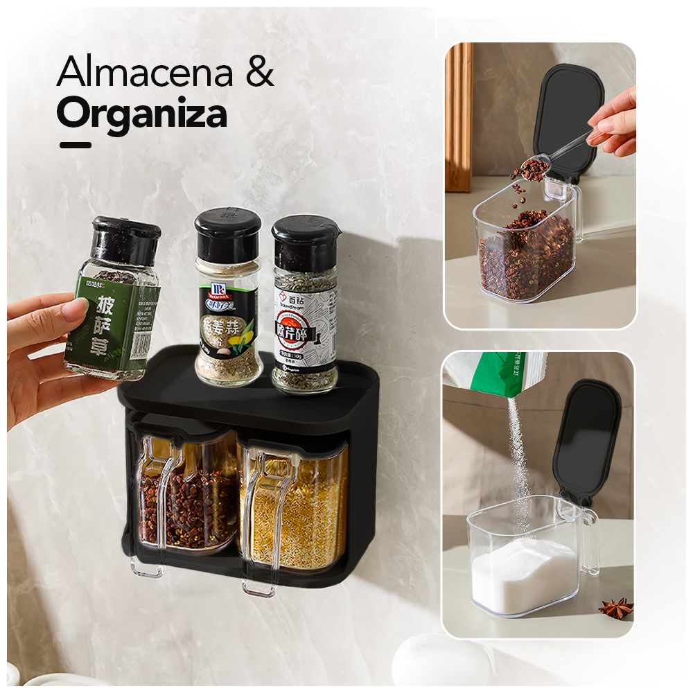 CARRITO ORGANIZADOR 4 NIVELES PARA COCINA JK4 Y CONDIMENTERO COLGANTE NG F48 - 3