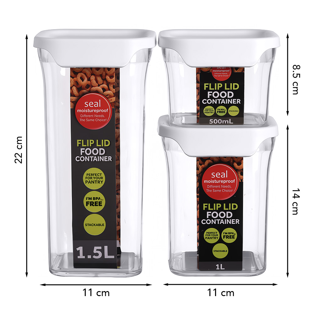CARRITO ORGANIZADOR 4 NIVELES PARA COCINA JK4 Y SET DE 3 FRASCOS HERMÉTICOS H10 - 5
