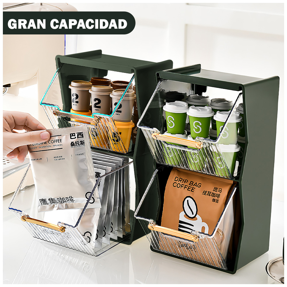 CARRITO ORGANIZADOR 4 NIVELES PARA COCINA JK4 Y CAJA ORGANIZADORA VD 17F - 3